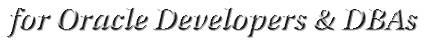 Oracle DBA and Developer Resources